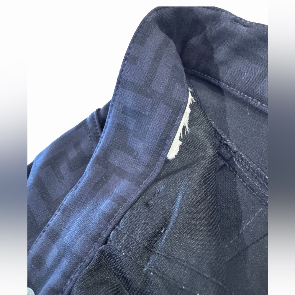 Vintage Fendi Roma Amor Zucca Monogram Navy/ Black Pants - Picture 5 of 6